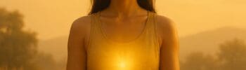Seated in meditative contemplation. Awakening Self with Sol Hot Yoga Studio.