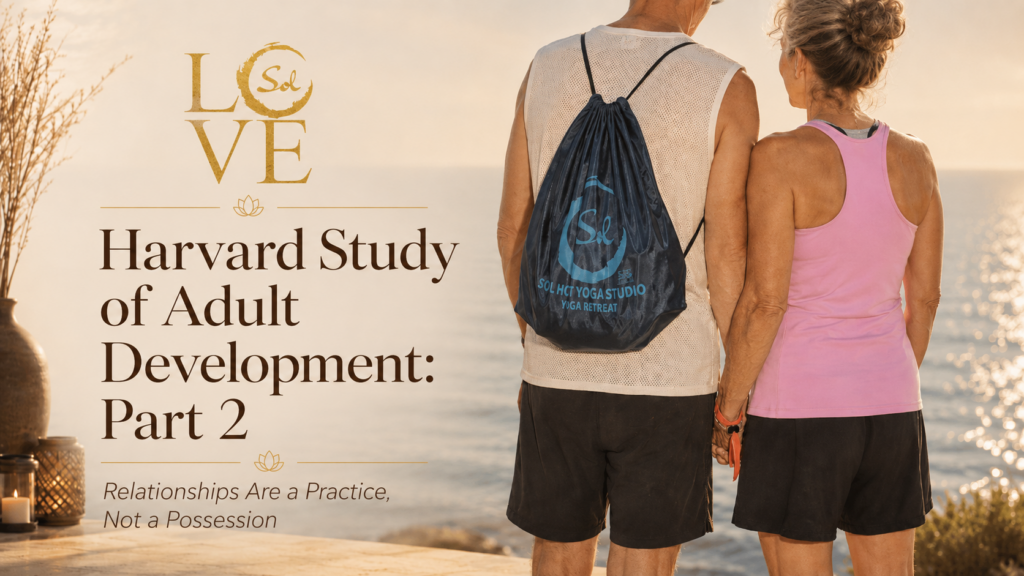 Couple Love SOL Hot Yoga Studio on the beach