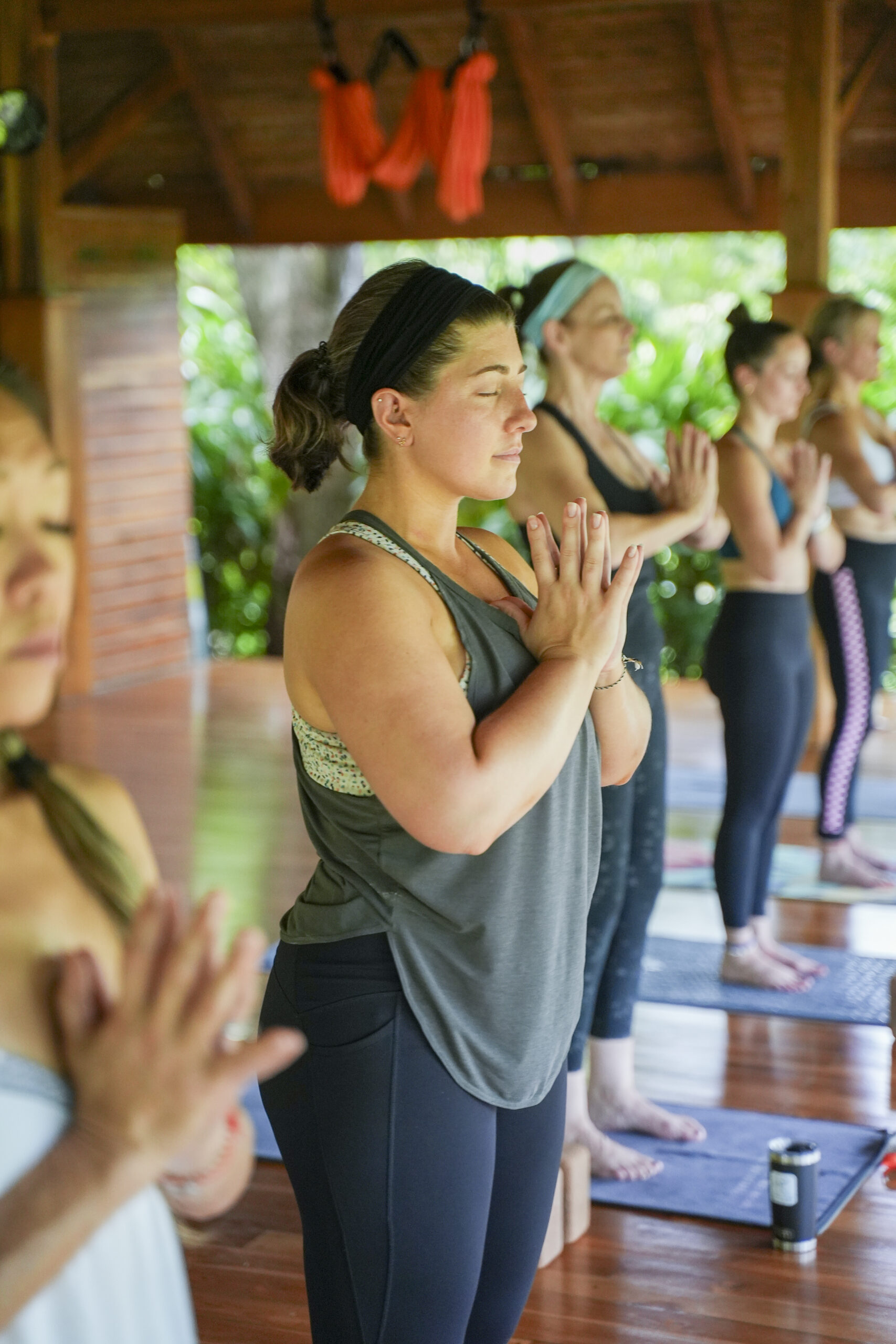 Set your intention. peaceful ladies setting their mindful intention for yoga retreat with sol.